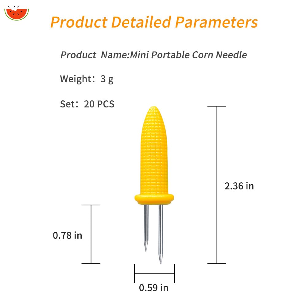 LaoChoes stainless-steel corn holders with durable prongs and grip.