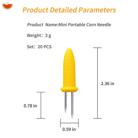 LaoChoes stainless-steel corn holders with durable prongs and grip.