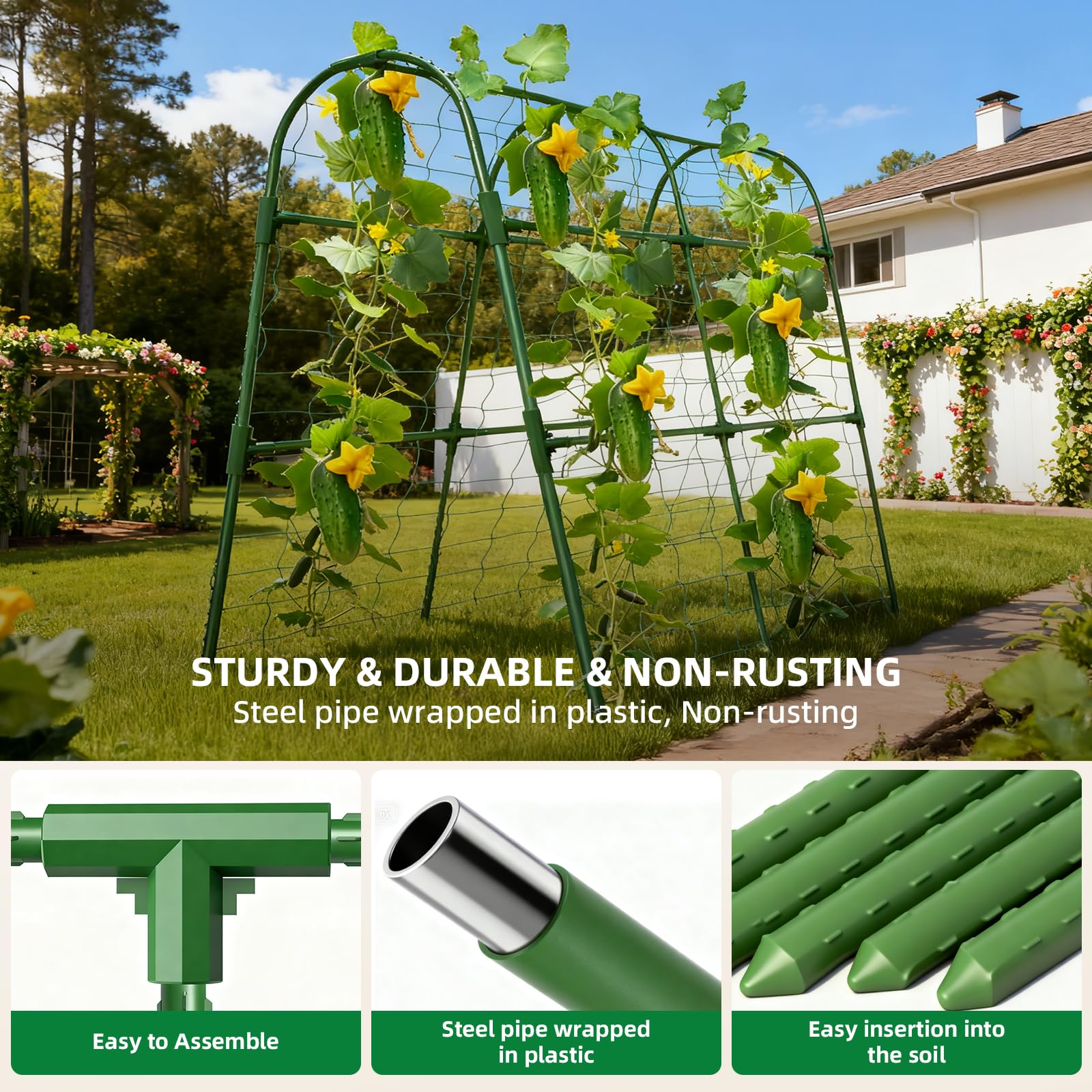 Laodier cross-shaped connectors enable quick, screw-free assembly.