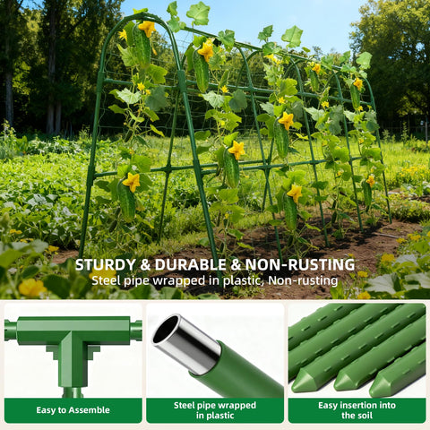 Laodier easy-assembly trellis connectors for quick setup in green