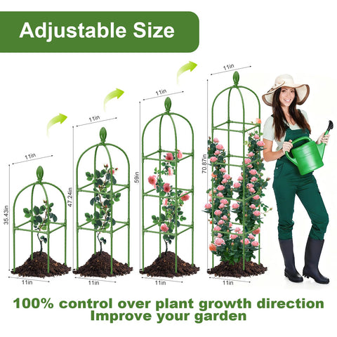 Laodier trellis installs without tools for quick garden setup and repositioning.