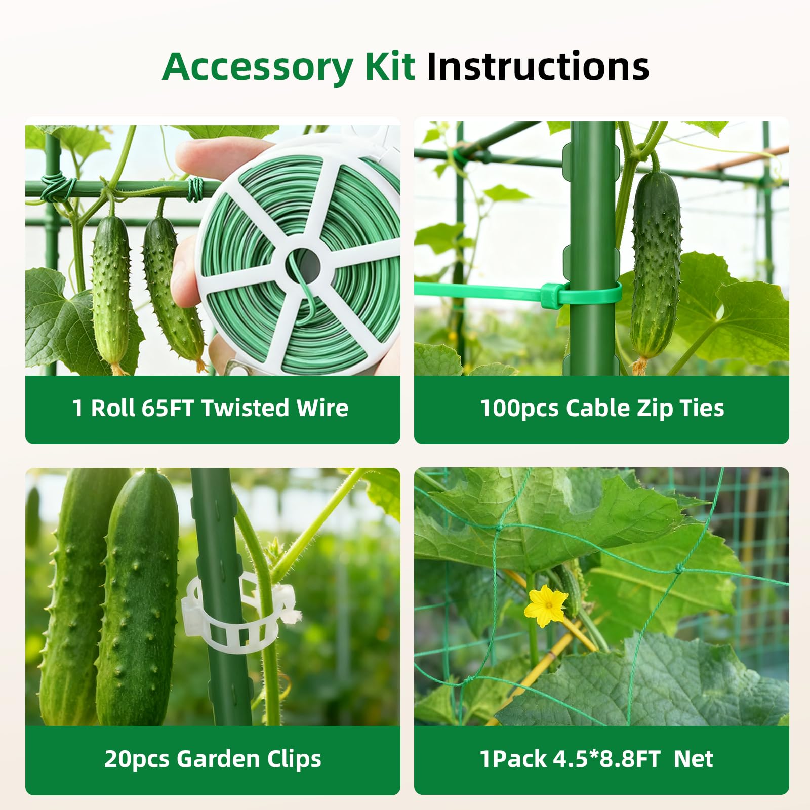 Laodier vegetable trellis optimizes vertical growth for melons and flowers.