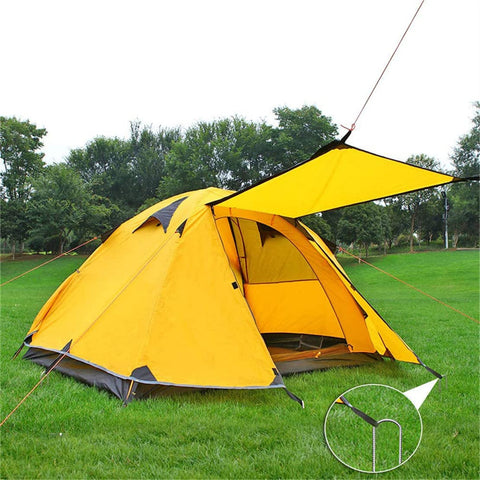 LAOJU galvanized steel stakes resist rust for outdoor use.