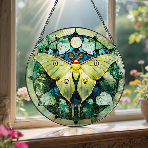 LAOWEIKI suncatcher easily hung with suction hook for windows.
