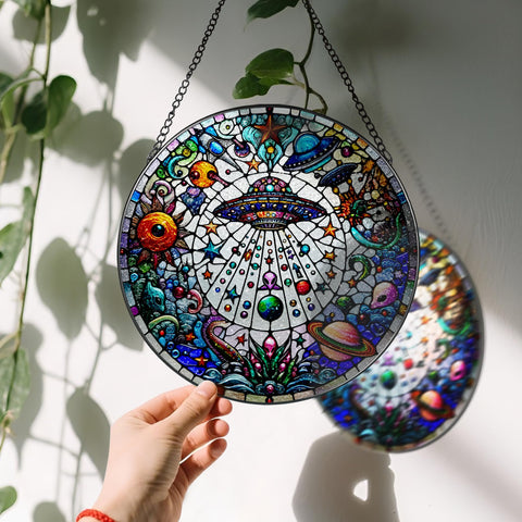 LAOWEIKI stained glass panel colors designed to resist fading and glow in light