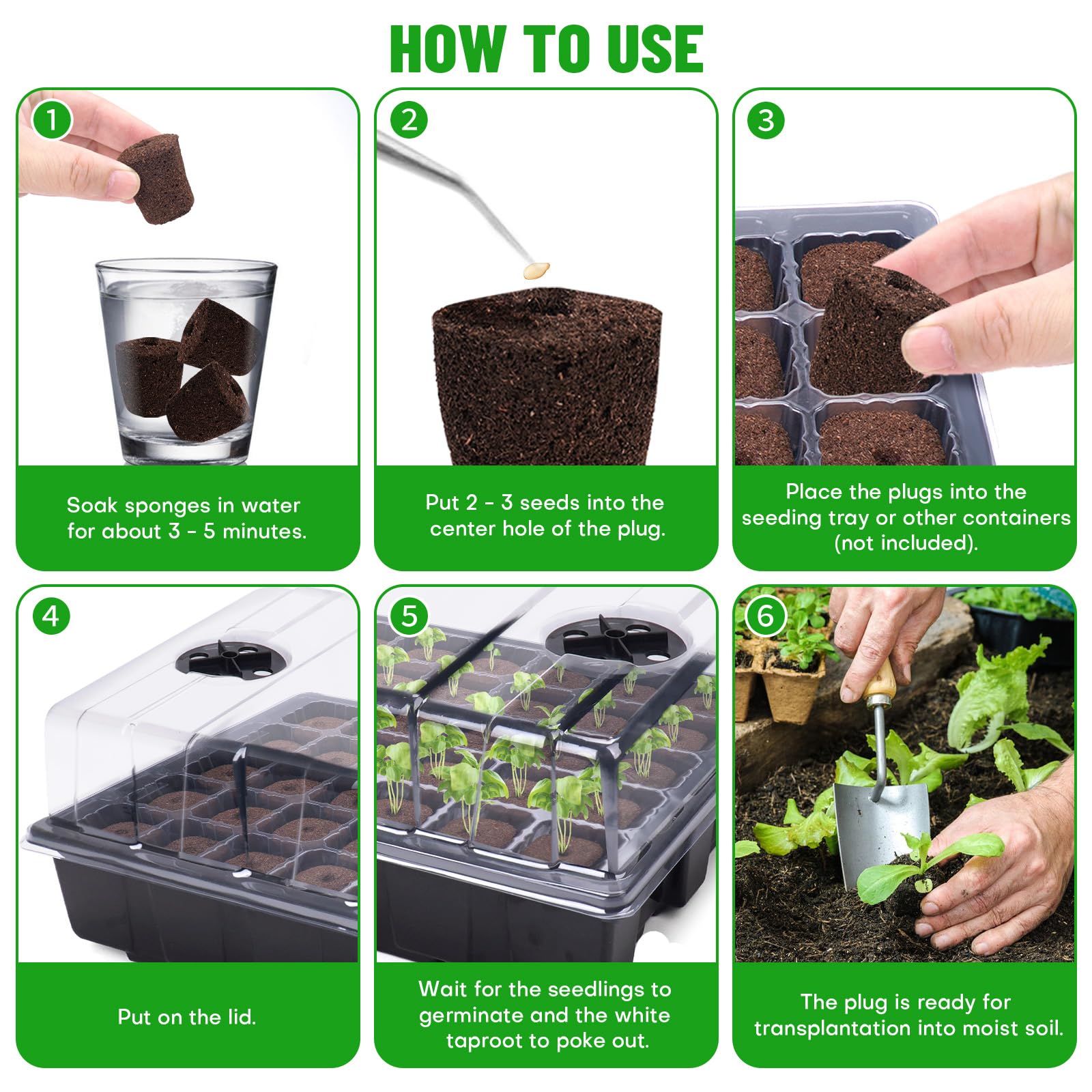 LAPOND 50-plug bag demonstrates convenient supply for consistent seeding.