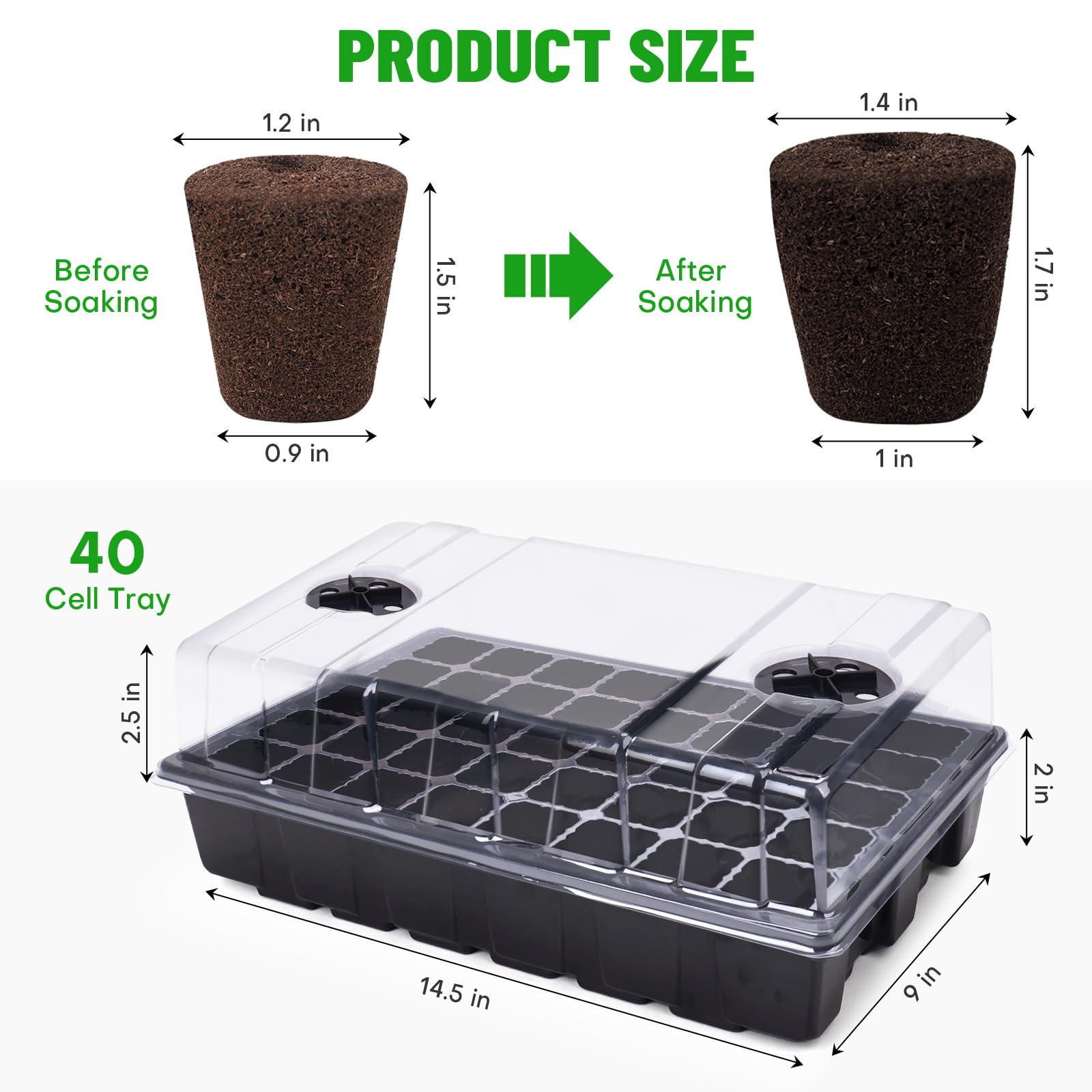 Close-up of LAPOND grow sponges showing moisture retention for healthy roots
