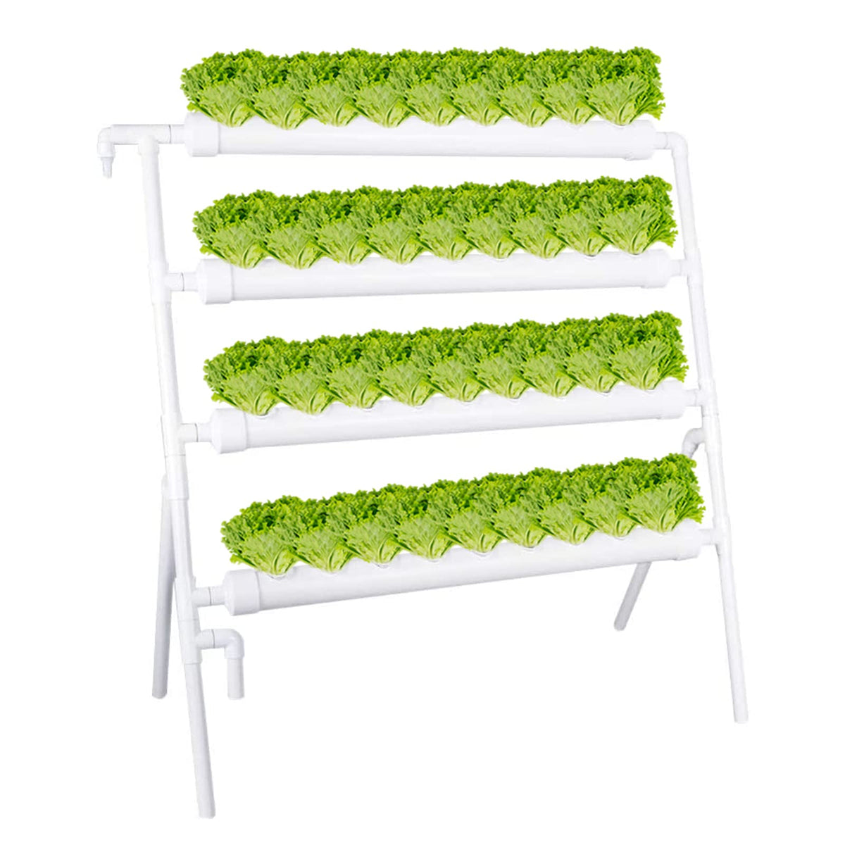 LAPOND hydroponics kit assembly with 36-site frame for space-efficient home gardening.