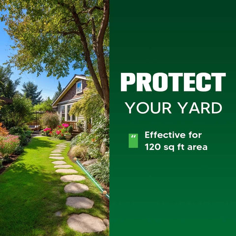 LAQDECDV outdoor-friendly solution deters deer and rabbits from gardens.
