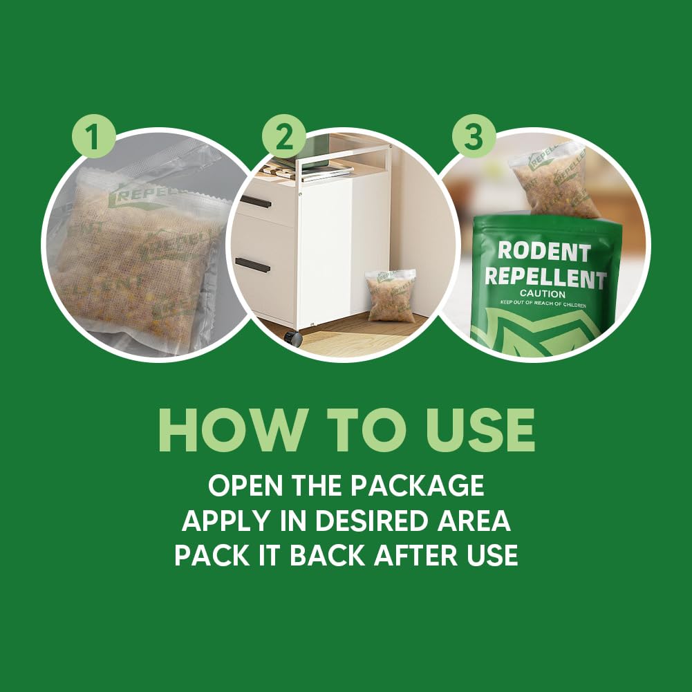 LAQDECDV peppermint aroma release calms spaces while deterring rodents in RVs and garages.