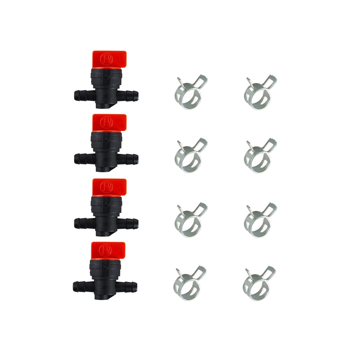 Laranvi 4-pack inline fuel valves ready for quick shut-off on small engines