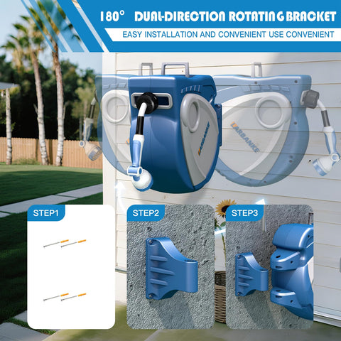 Larbanke 10-function nozzle offers versatile spray options for cleaning.