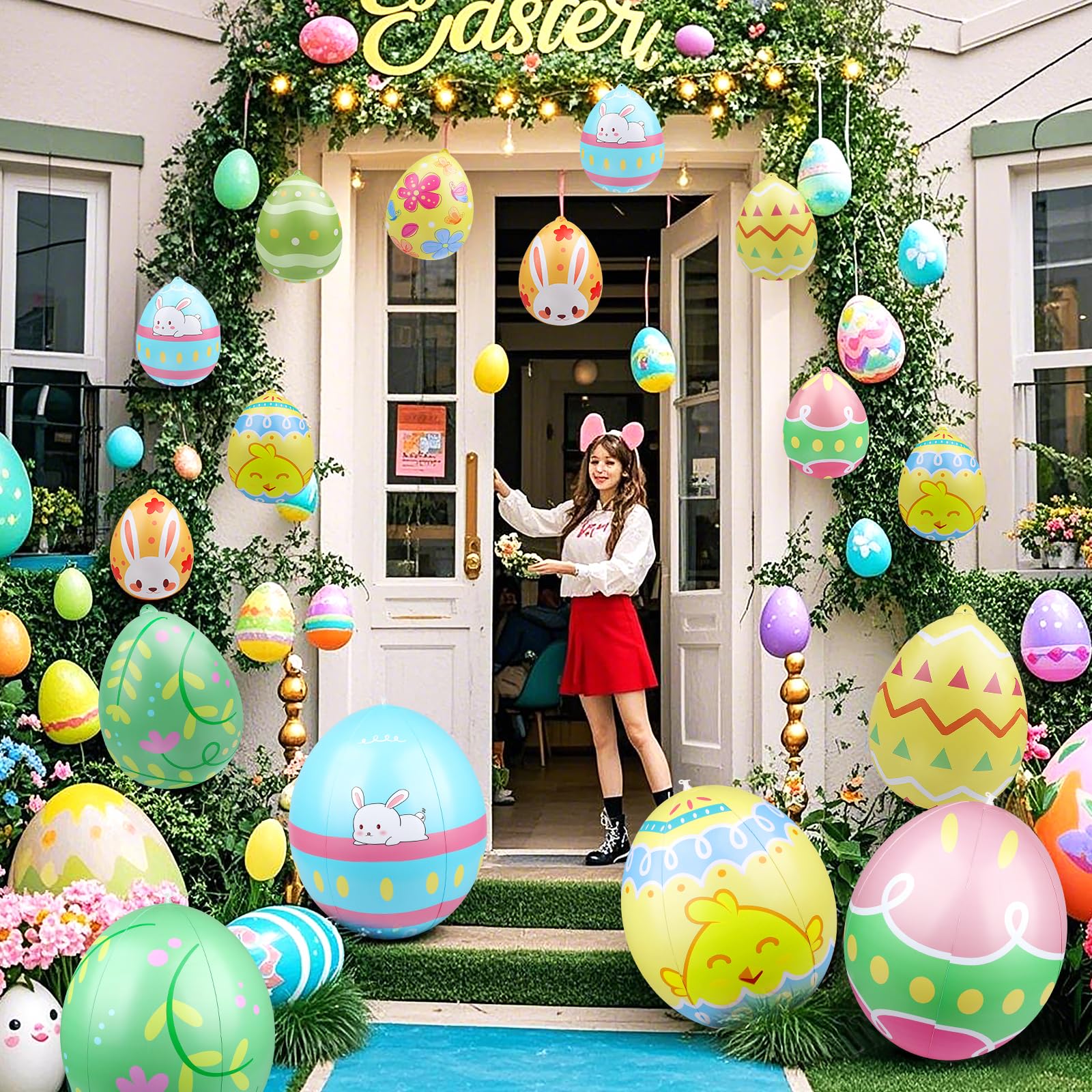 Versatile Easter eggs suitable for egg hunts, garden parties, and events.