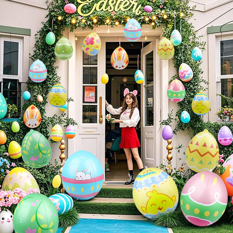 Versatile Easter eggs suitable for egg hunts, garden parties, and events.
