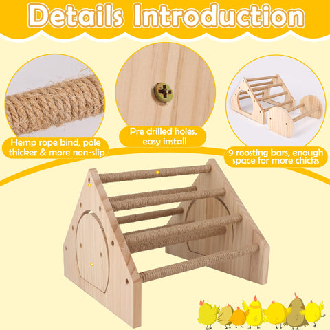Larbeti brooder perch assembly simplifies setup with included screws and tools.