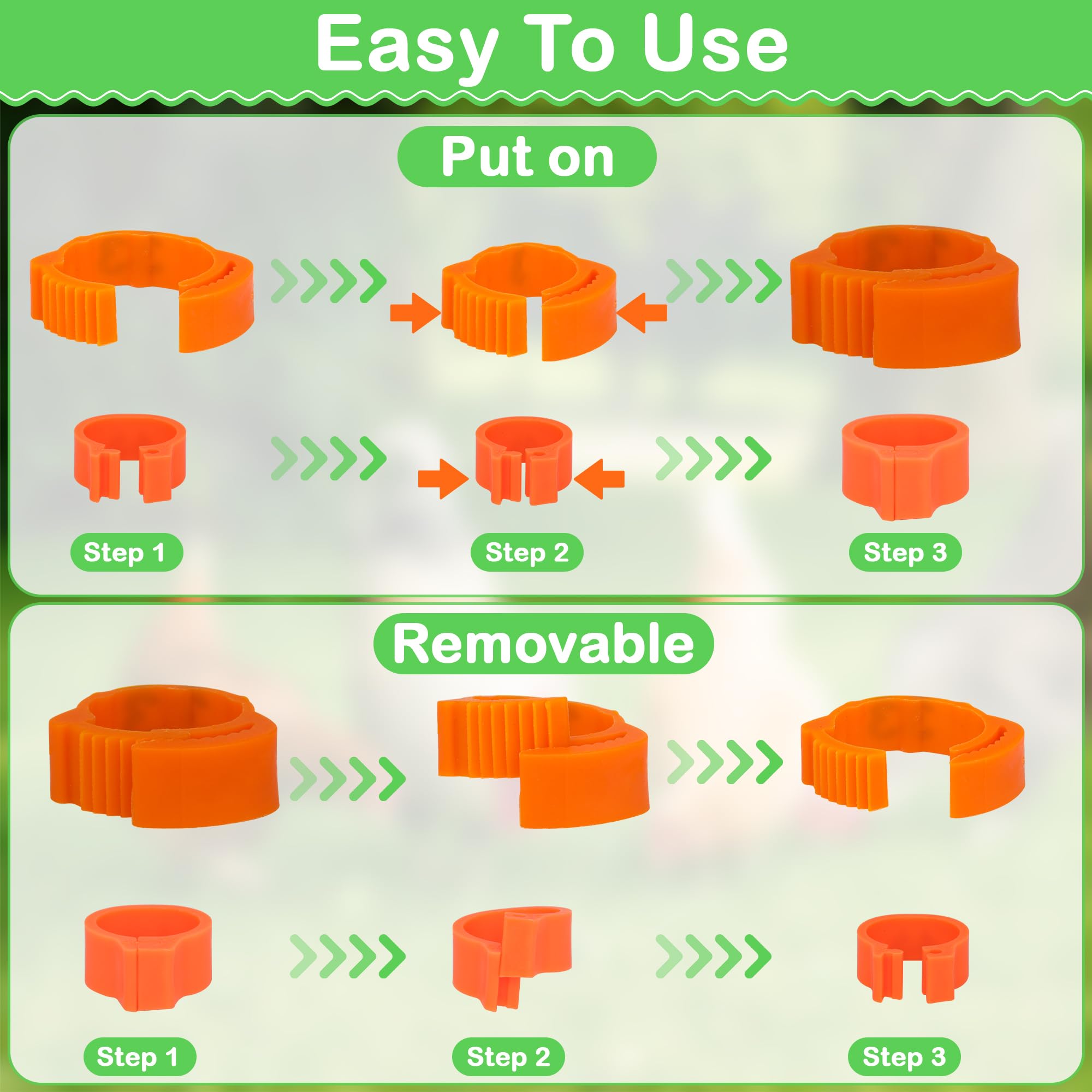 Larbeti color-number marked legs enable quick identification and status tracking