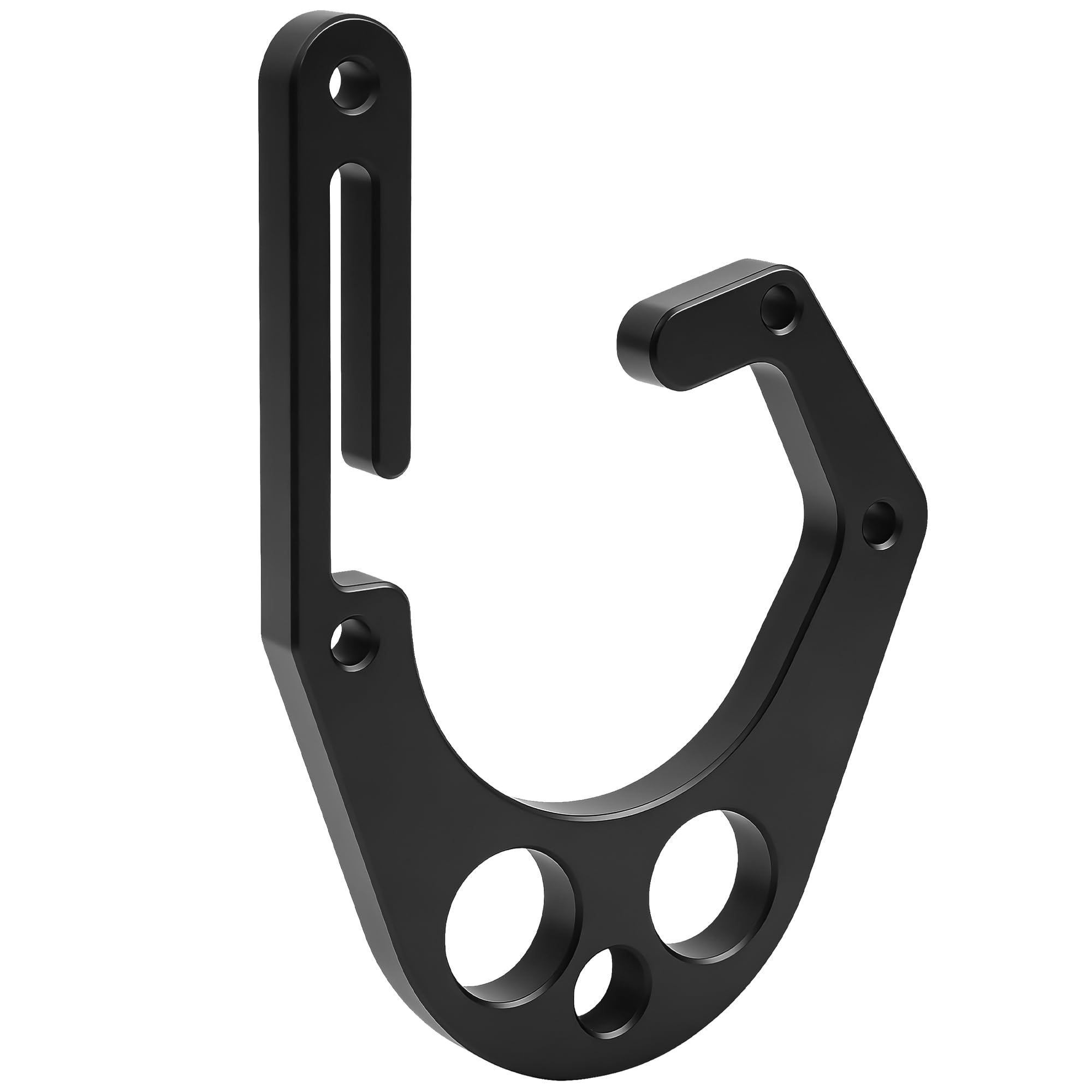 Larbeti tree climber hook with open structure enabling quick one-handed access.