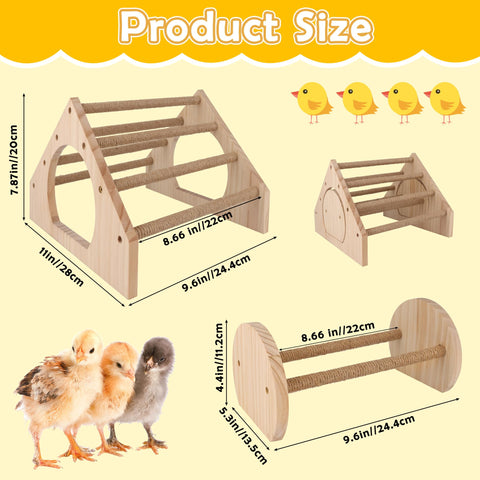 Larbeti wooden chicken perch bars deliver sturdy support for multiple birds in coops.