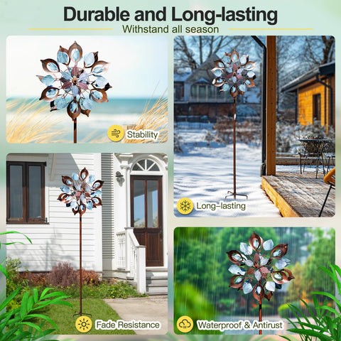 Lariander weatherproof finish resists rain, sun, and wind for year-round display.