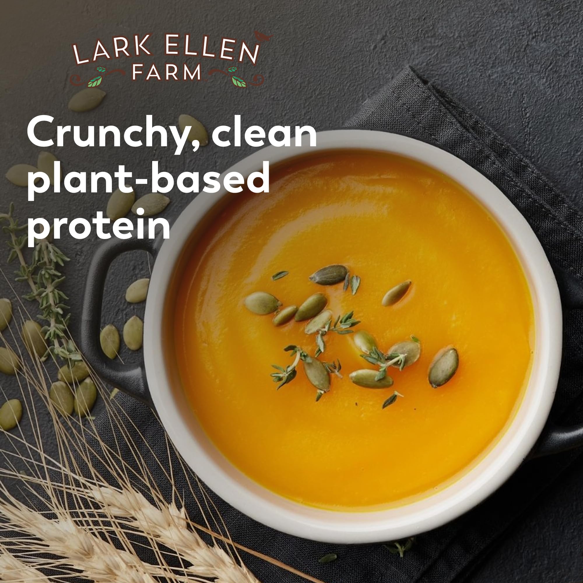 Lark Ellen Farm pumpkin seeds serve as a wholesome gluten-free snack