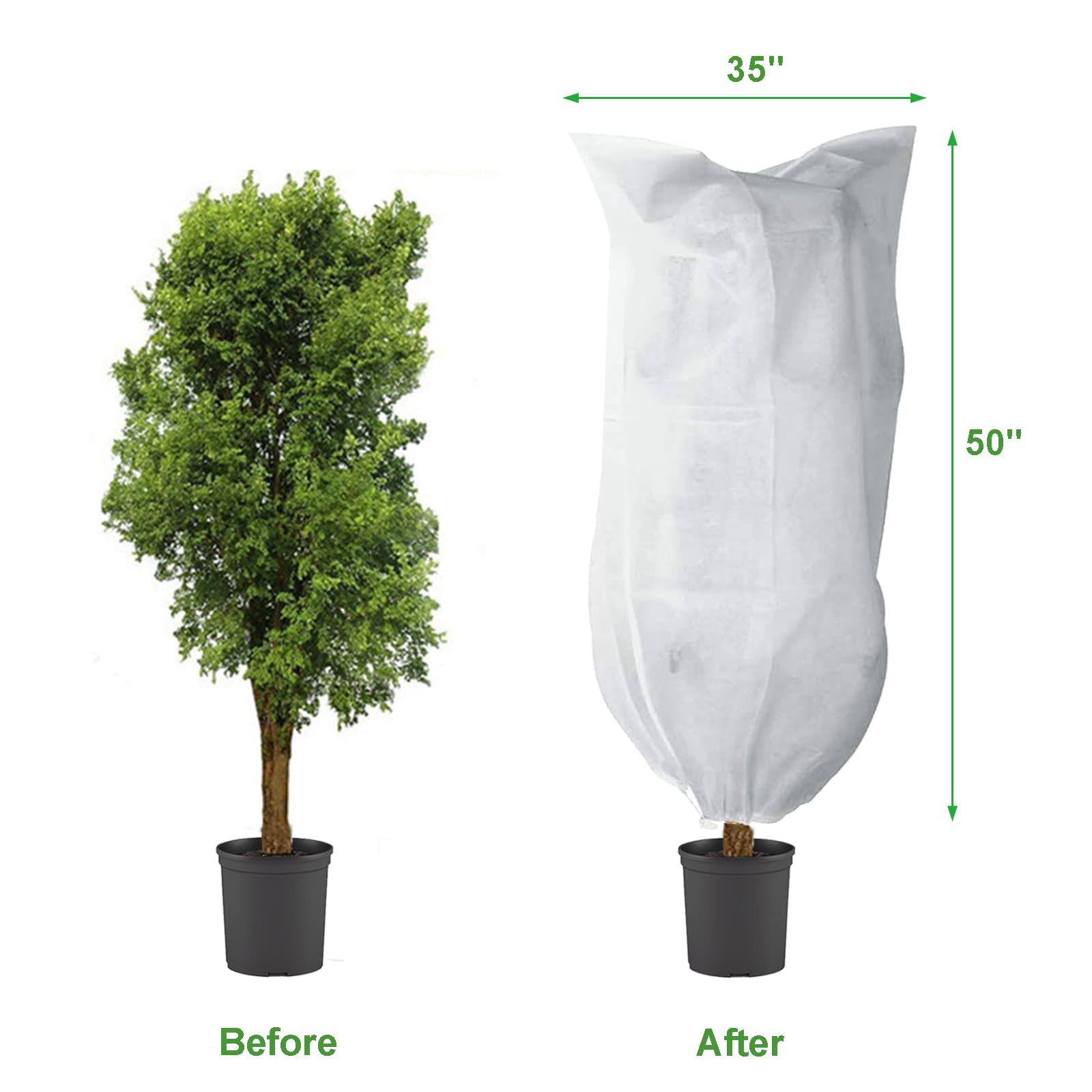 LARNORJE drawstring and zipper closure for easy cover and removal.