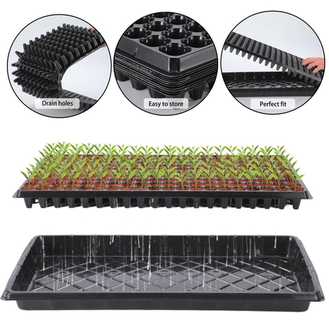 LARNORJE plant labels for trays help you distinguish seed types across trays.