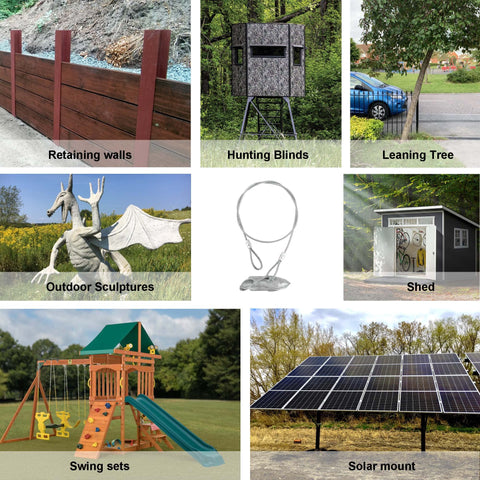 LARNORJE secured bench and picnic table reinforce outdoor stability.