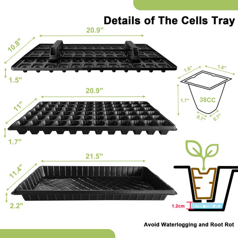 LARNORJE 72-hole seed dibber designed for quick, precise planting