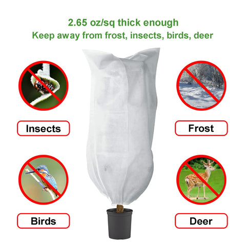 LARNORJE wide applications protect potted plants, shrubs, and small trees.