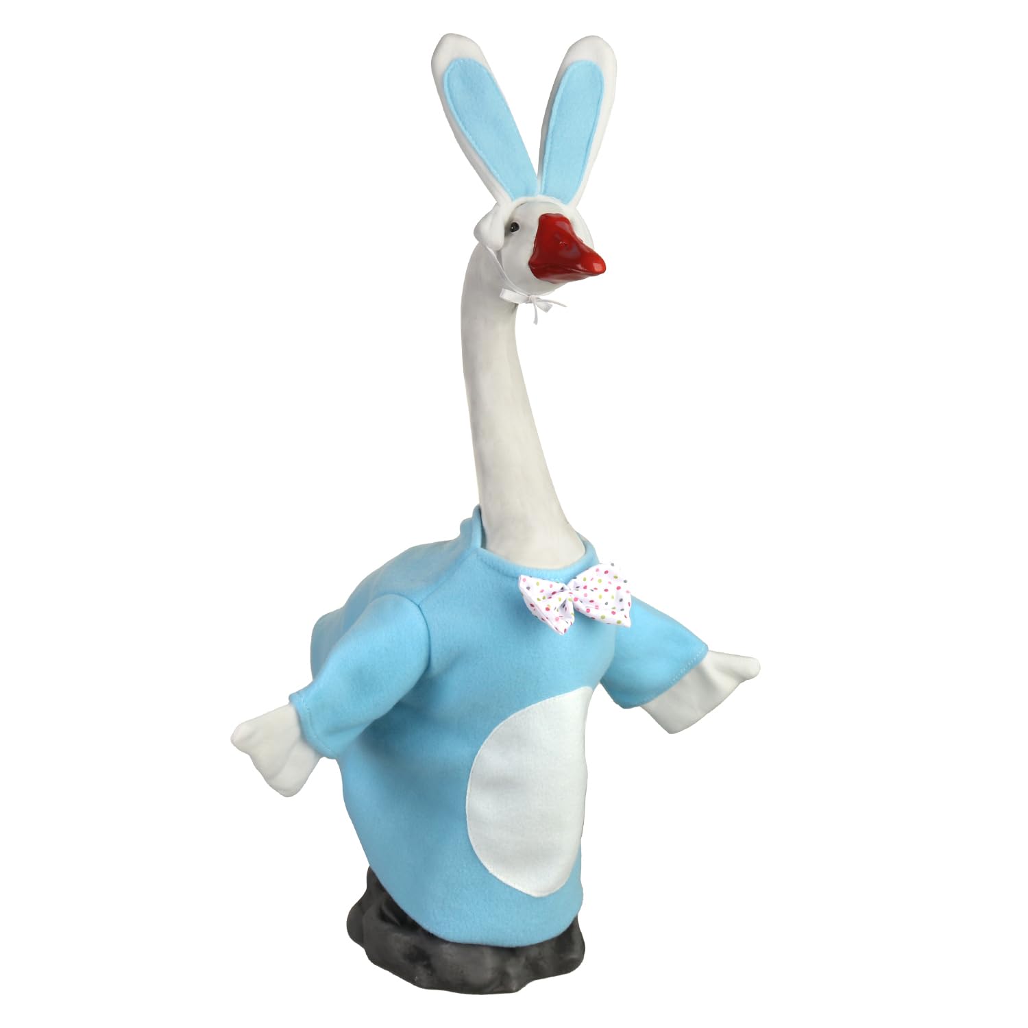 Easy-on design fits 23-inch geese for quick seasonal swaps.