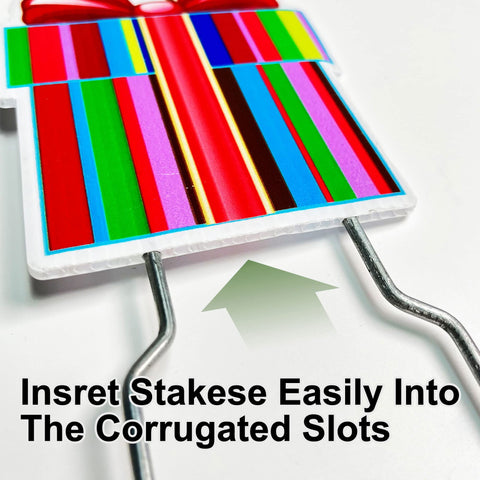 LARREEDE starlight silver stakes come in a 10-pack for multiple signs.