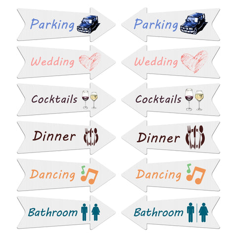 Two-sided blank directional arrow sign ideal for DIY messages in yards
