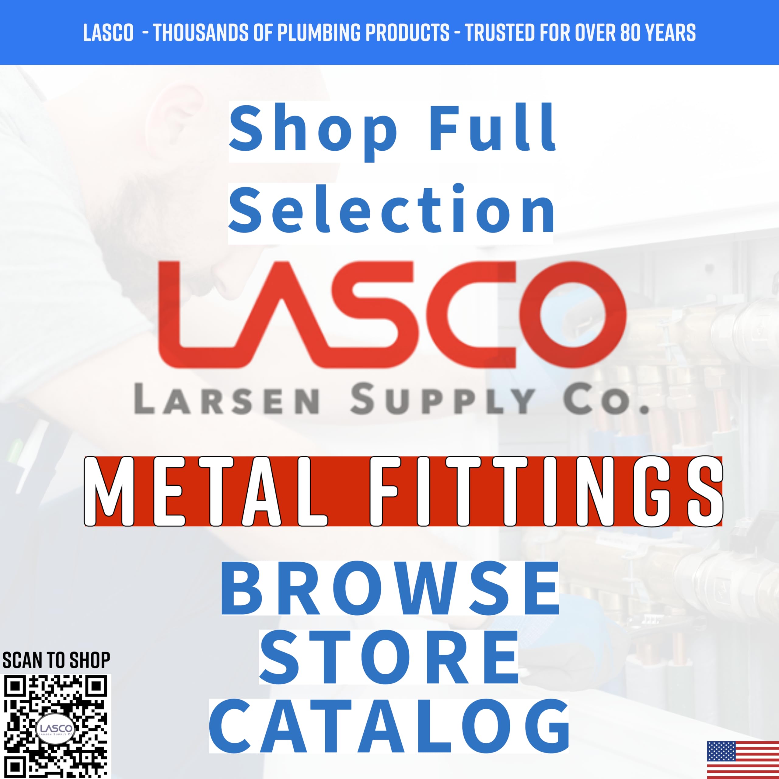 LASCO 17-8385 made-in-usa brass adapter for indoor and outdoor projects.