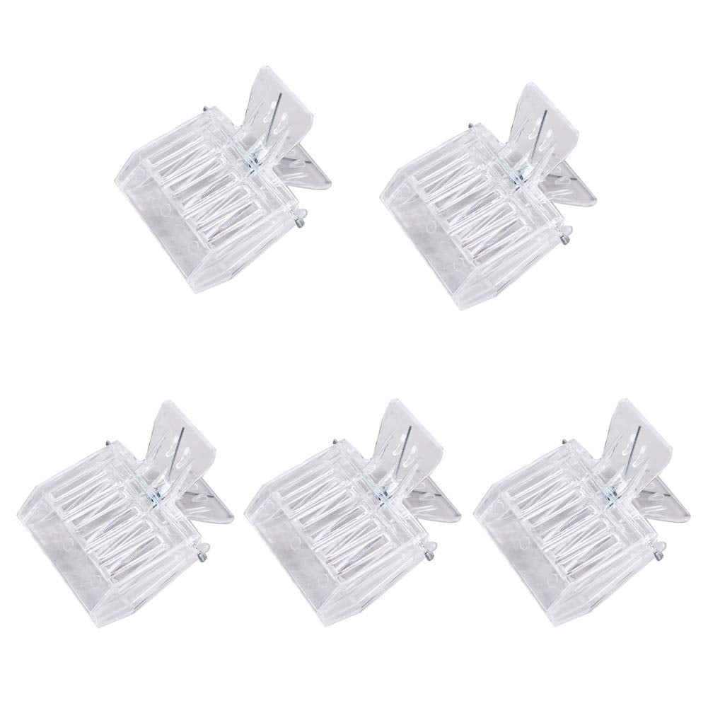 Lasenersm queen bee cage catcher clip, transparent finish, for safe queen handling.