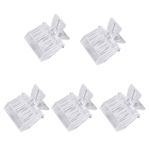 Lasenersm queen bee cage catcher clip, transparent finish, for safe queen handling.