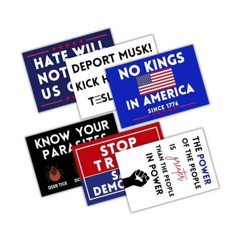 Lashicorn anti-Trump protest signs for rallies with bold visibility and durable outdoor use.