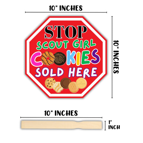 Lashicorn booth decor sign enhances scout sales at community events