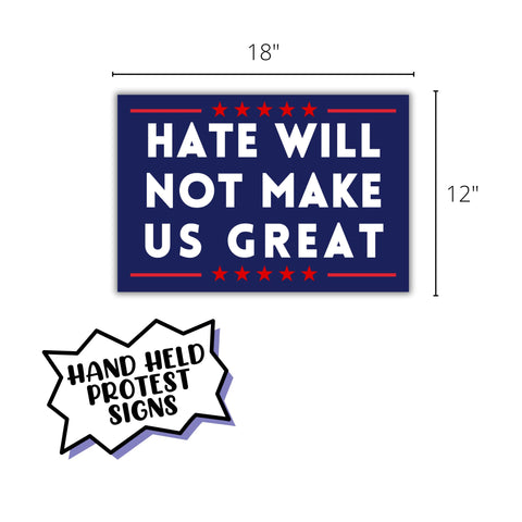 Lashicorn weatherproof protest signs promote clear messages in any weather.