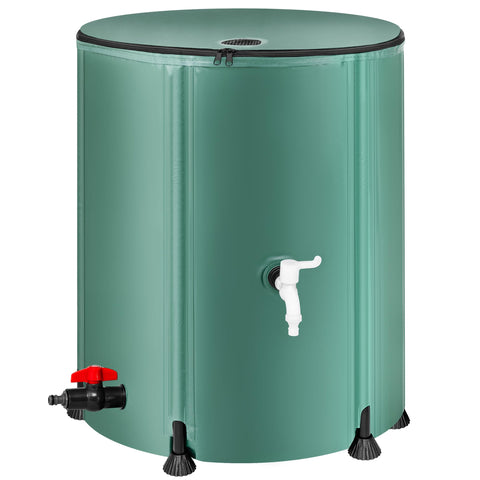 Laspeiraux collapsible rain barrel with integrated faucet for easy rainwater collection