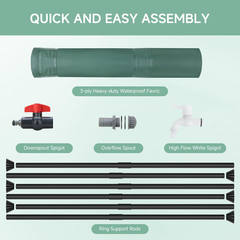Laspeiraux overflow kit helps manage excess water for lawn irrigation