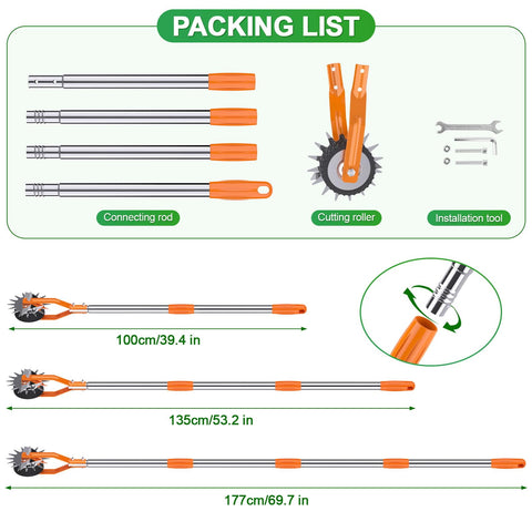 LASTOOLS wheel edger cushion grip provides comfortable handling during long edging sessions.