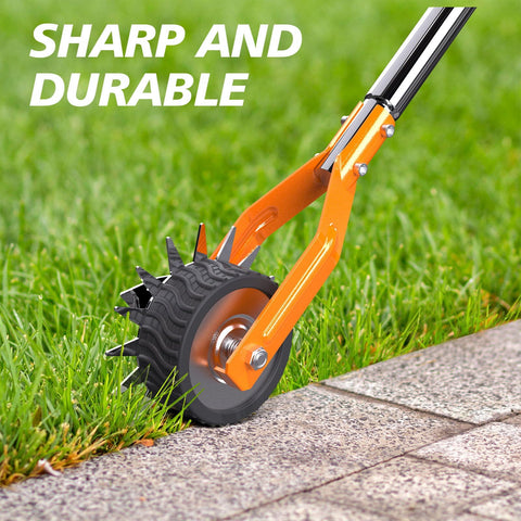 LASTOOLS wheel edger serrated blades demonstrate precise edge trimming and increased cutting power.