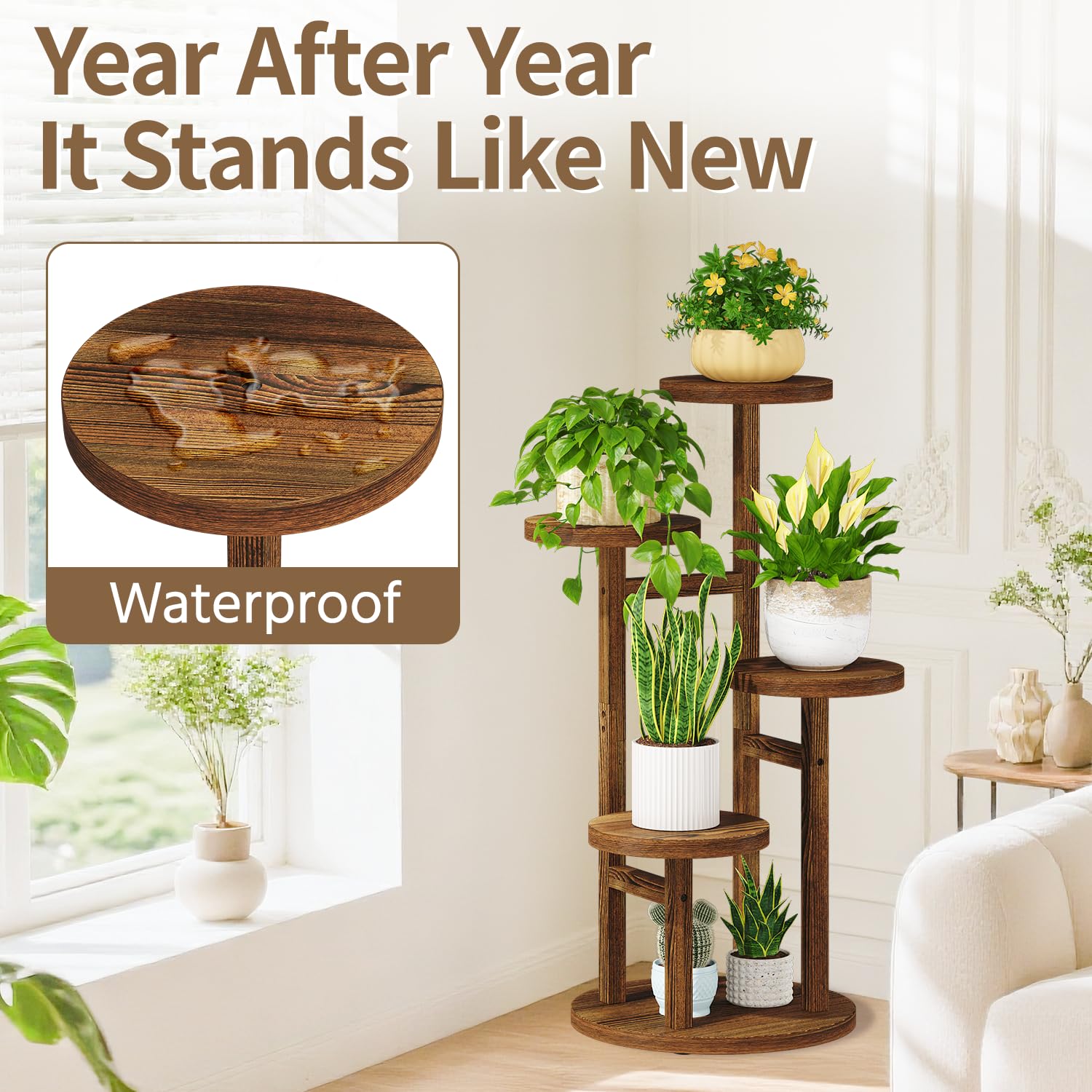 LASZOLA floor pads keep the stand steady on hardwood and carpet