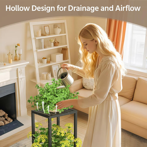 LASZOLA sturdy iron frame delivers solid support for heavy pots.