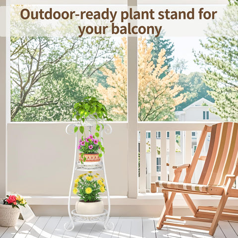 LASZOLA triangular design provides sturdy stability for heavy pots.