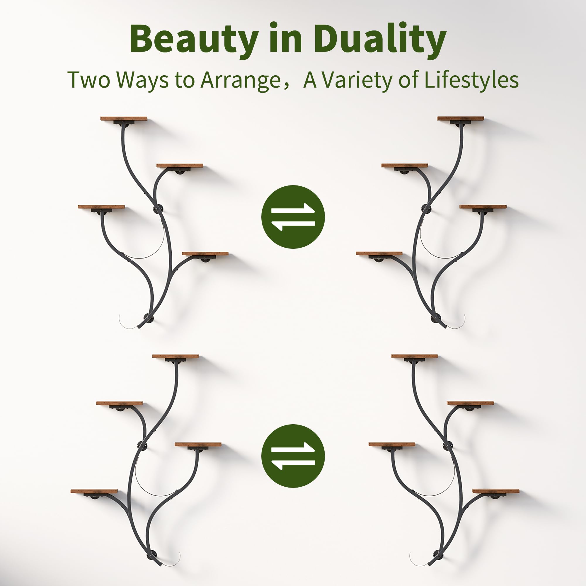 LATIBELL easy-installation wall planter ready to mount