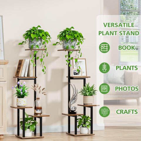 LATIBELL plant stand doubles as a decor and plant display shelf.