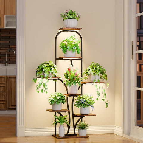 LATIBELL tree arch plant stand with 8 tiers for compact vertical gardening