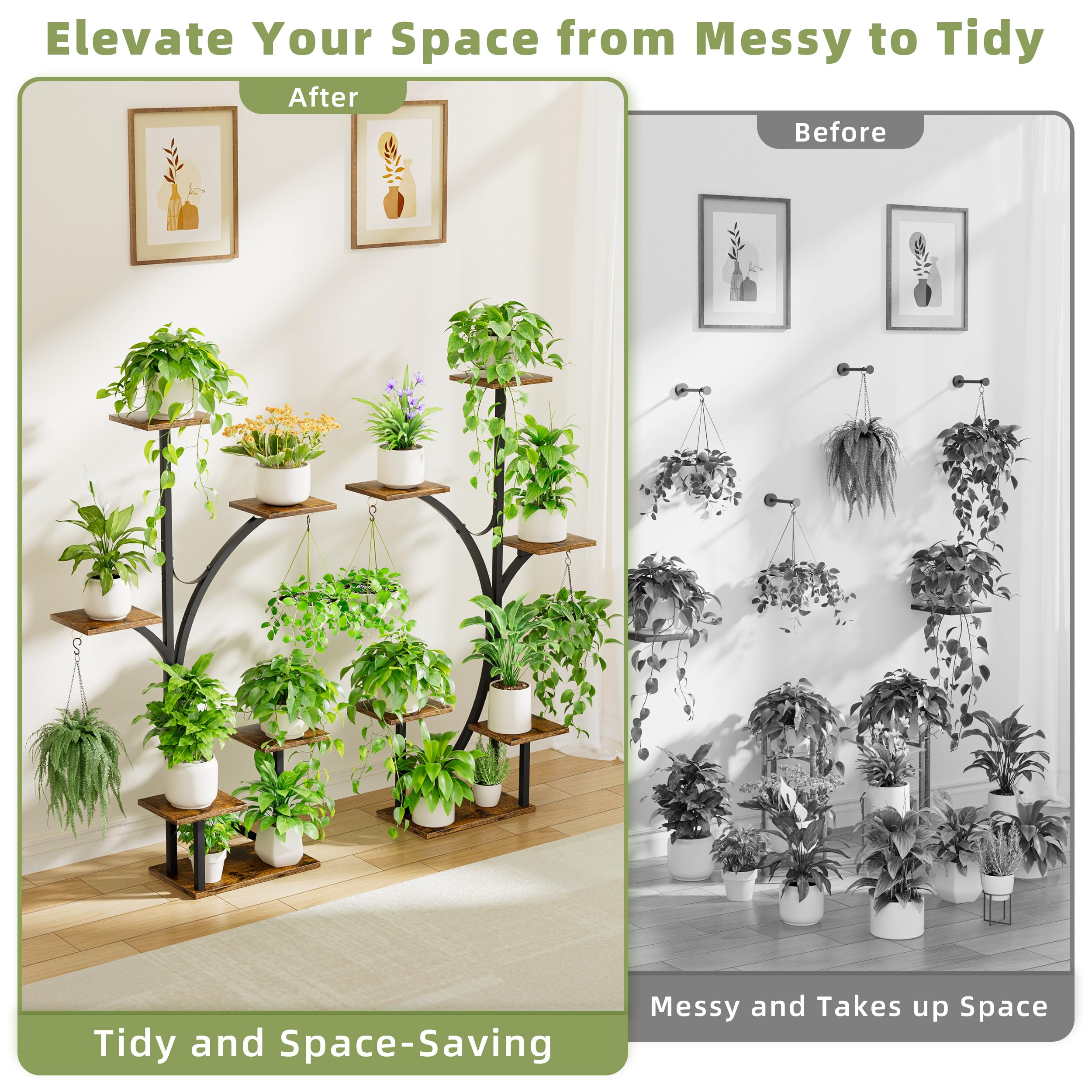 LATIBELL versatile indoor plant display suitable for multiple pots