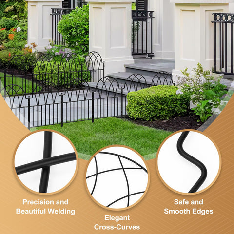 LATIHUUM 19-panel kit covers 20.07 feet for flexible garden edging.